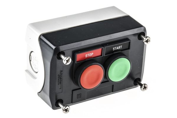 Product image for Enclosed Push buttons 1x Red 1x Green