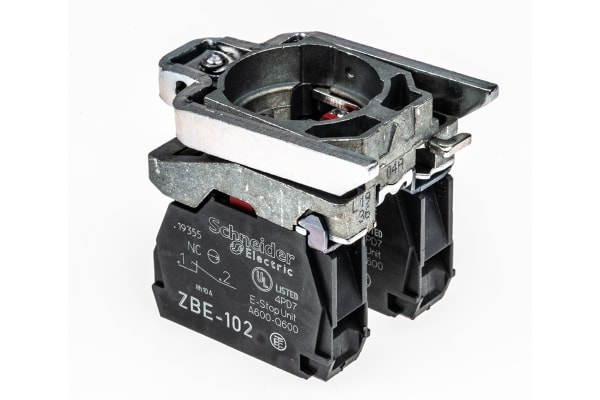 Product image for IP20 2 NC contact body ZB4