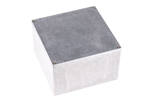 Product image for Diecast aluminium enclosure,125x125x75mm