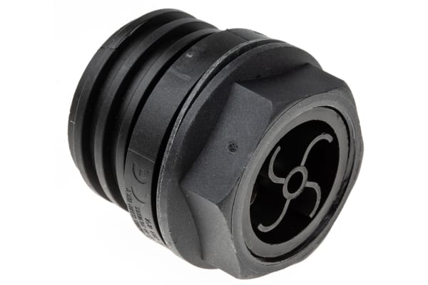 Product image for IP68 4 way chassis socket,32A