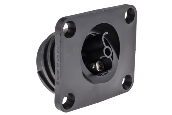 Product image for IP68 2 way flange mount cable socket,32A