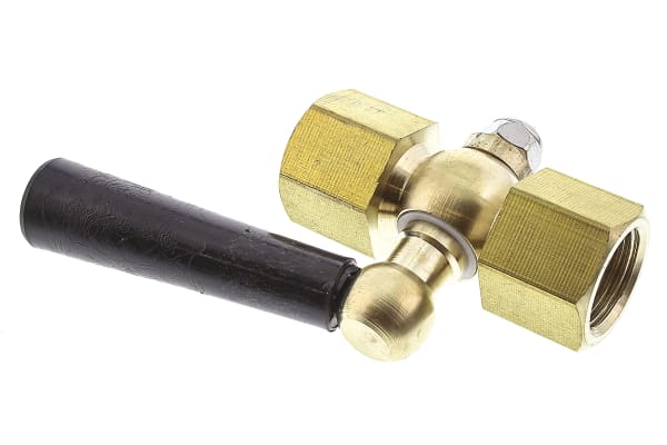 Product image for Brass gauge cock,3/8in BSP F-F