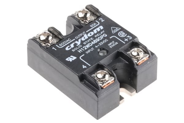 Product image for SOLID STATE RELAY,90A RMS 48-660VAC