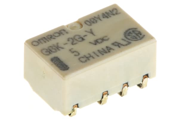 Product image for DPDT SMT INSIDE LEG RELAY,1A 5VDC COIL