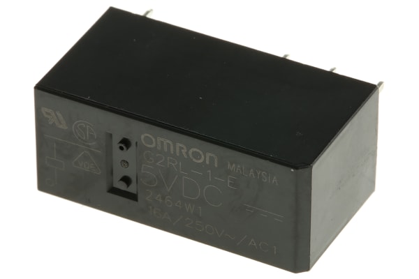 Product image for LOWPROFILE SPDT POWERRELAY,16A 5VDC COIL