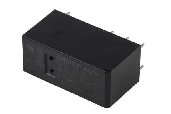 Product image for LOWPROFILE SPDTPOWERRELAY,16A 48VDC COIL