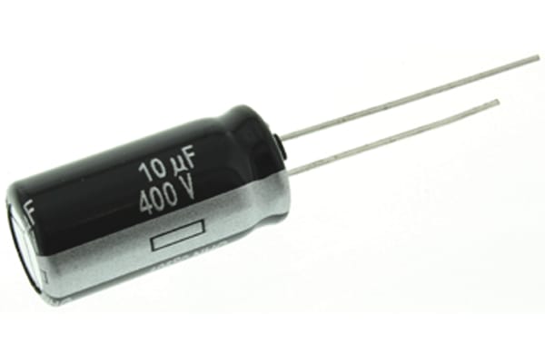 Product image for NHG min Al electrolytic cap,10uF 400V