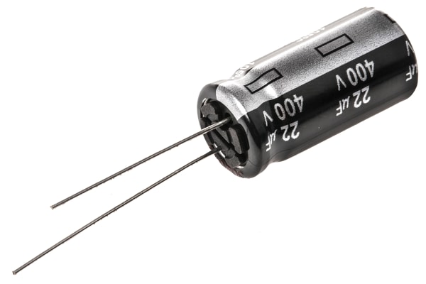 Product image for NHG min Al electrolytic cap,22uF 400V