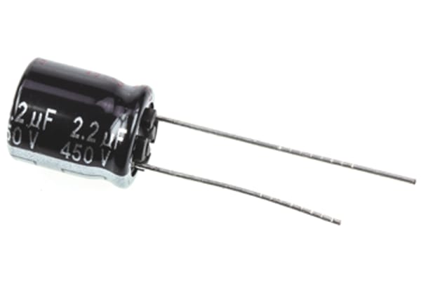 Product image for NHG min Al electrolytic cap,2.2uF 450V