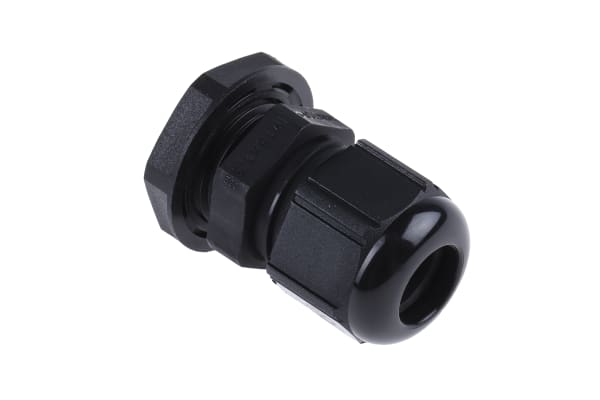 Product image for Cable gland, nylon, black, M16x1.5, IP68
