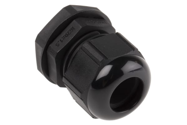 Product image for Cable gland, nylon, black, M20x1.5, IP68