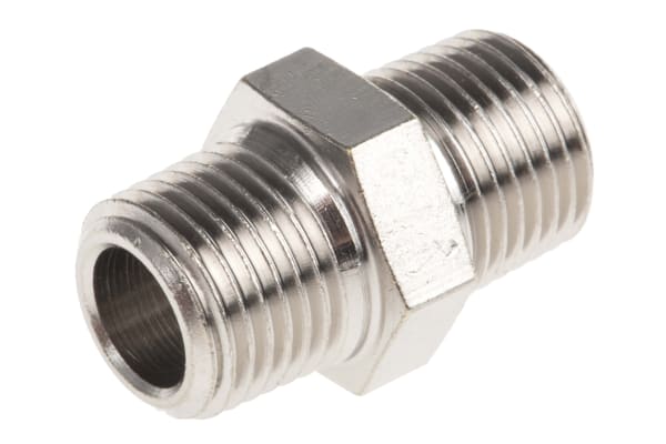 Product image for Male BSPT nipple adaptor,R1/8xR1/8