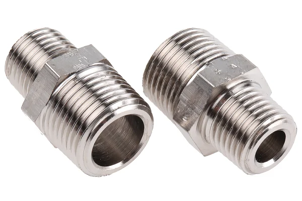Product image for Male BSPT nipple adaptor,R1/4xR3/8