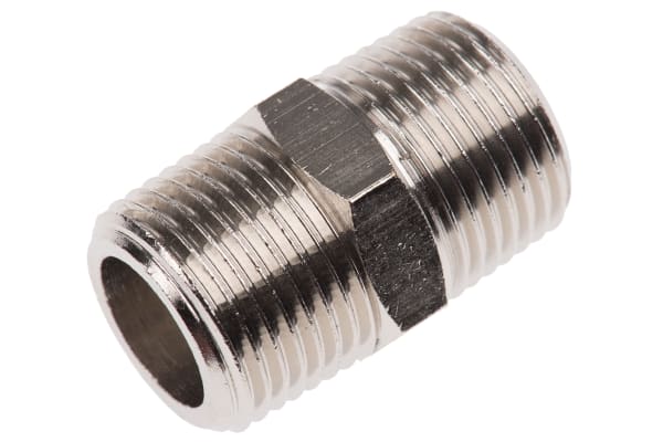 Product image for Male BSPT nipple adaptor,R3/8xR3/8