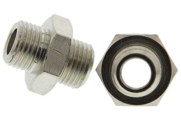 Product image for Male BSPP nipple adaptor,G1/8xG1/8