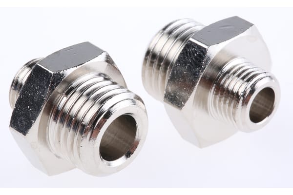 Product image for Male BSPP nipple adaptor,G1/8xG1/4