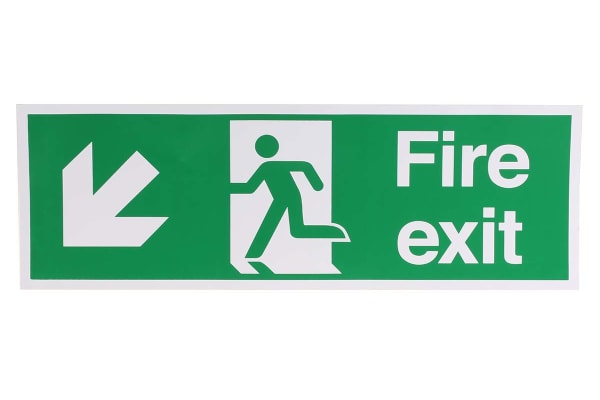 Product image for Vinyl FIRE EXIT, Fire Exit, English, Exit Sign