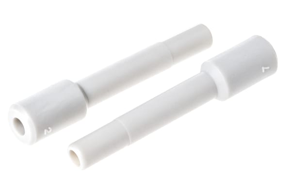 Product image for White push-in one touch plug fitting,4mm