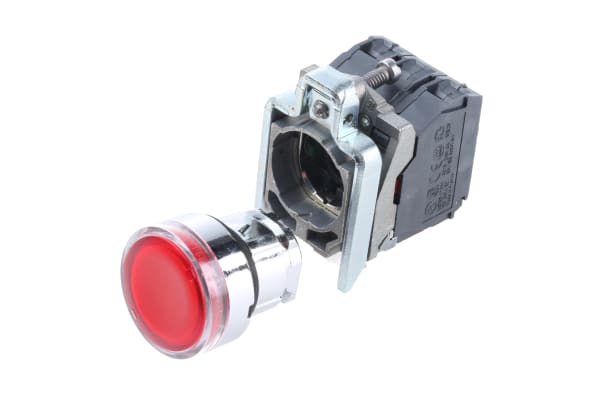 Product image for RED PUSHBUTTON 24VAC