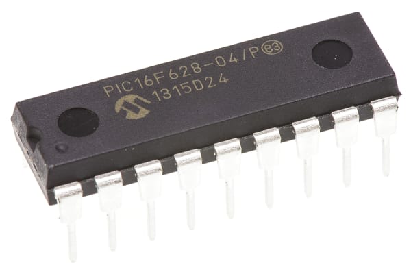 Product image for 8 BIT MICROCONTROLLER,PIC16F628-04/P