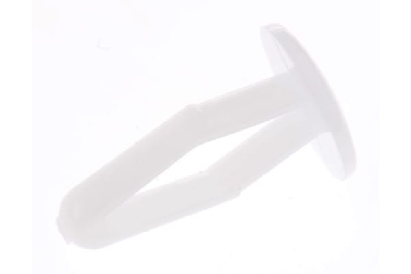 Product image for WHITE PLASTIC DRIVE FASTENER,3.9MM HOLE