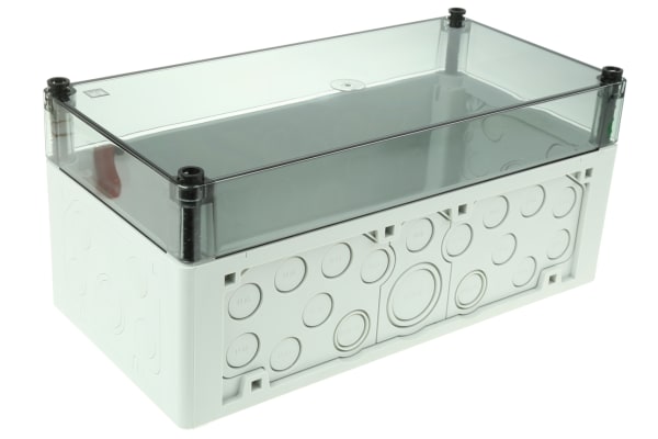 Product image for IP65 BOX W/TRANSPARENT LID,300X150X132MM