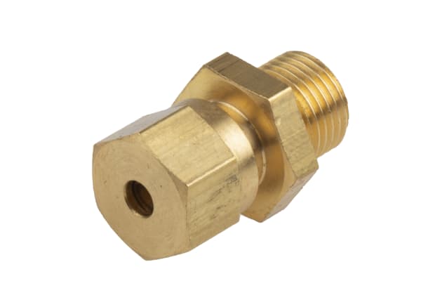 Product image for Brass comp gland,1/8in BSPP 3mm ID