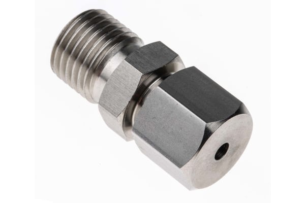 Product image for S/steel comp gland,1/4in BSPP 3mm ID