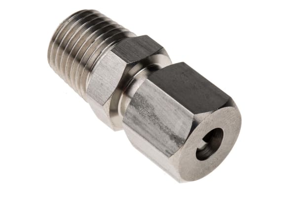 Product image for S/steel comp gland,1/4in BSPT 6mm ID