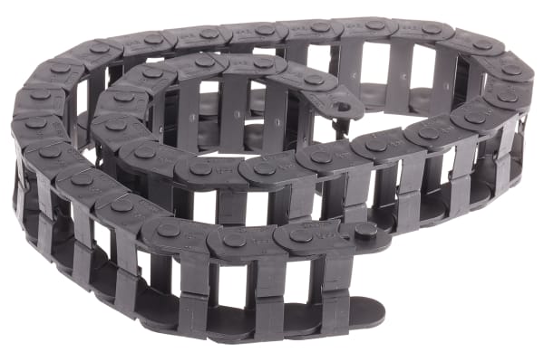 Product image for Igus e-chain, Z14 Black Cable Chain - Flexible Slot, W50 mm x D25mm, L1m, 100 mm Min. Bend Radius, Igumid NB