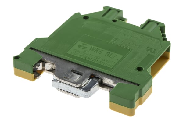 Product image for High current DIN rail earth terminal