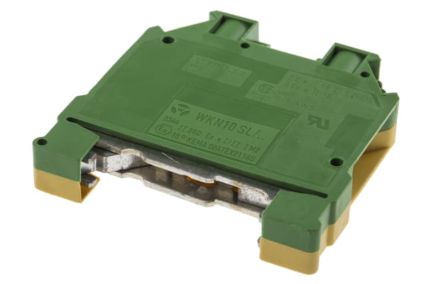 Product image for High current DIN rail earth terminal