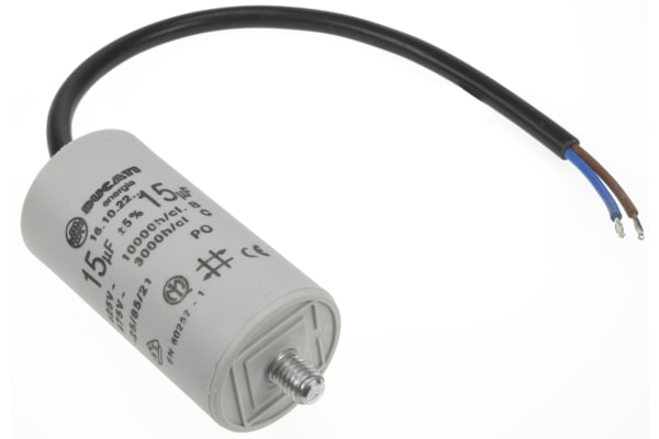 Product image for 41610/15 CABLE END MOTOR CAP,15UF 450V