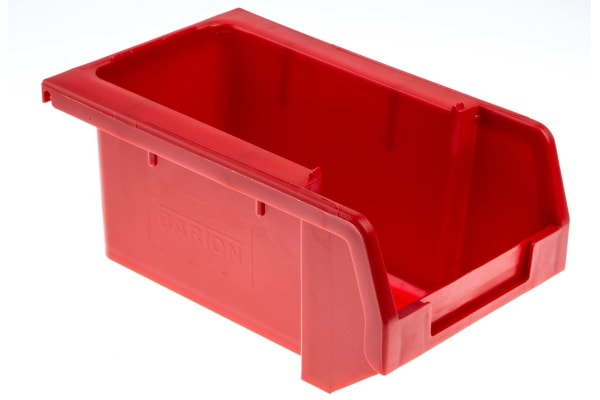 Product image for Red stack & nest bin,172x109x80mm