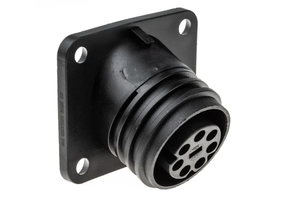 Product image for IP68 7 way flange mount cable socket,32A