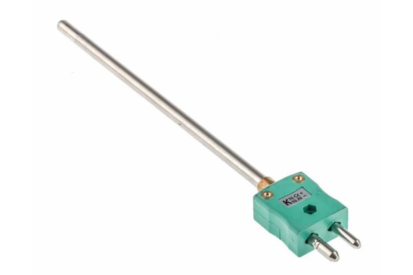 Product image for K insulated thermocouple w/plug,6x150mm