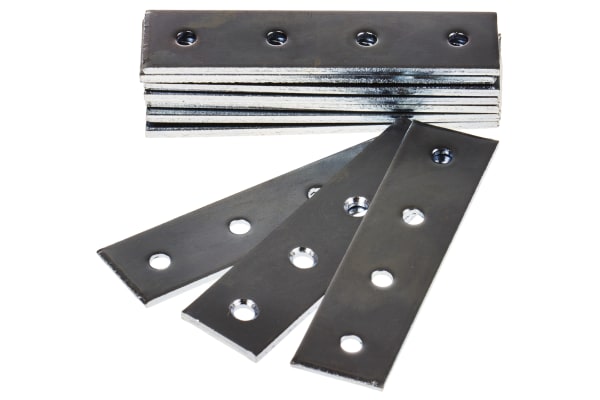 Product image for Zinc plated steel straight flat bracket