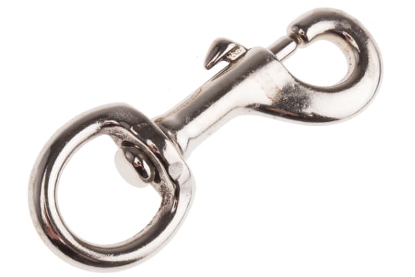 Product image for Nickel plated steel swivel snap hook