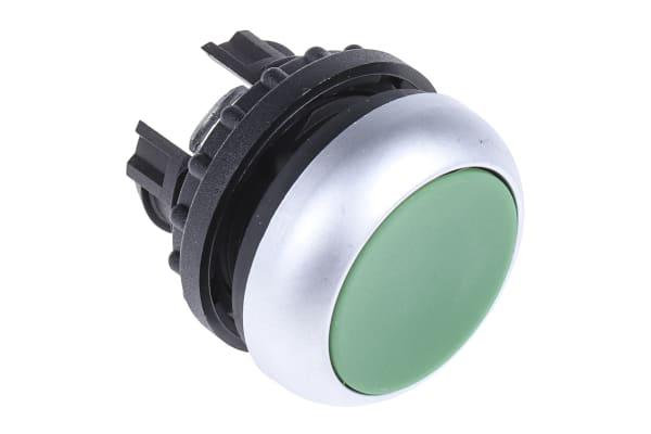 Product image for GREEN FLUSH PUSHBUTTON SWITCH