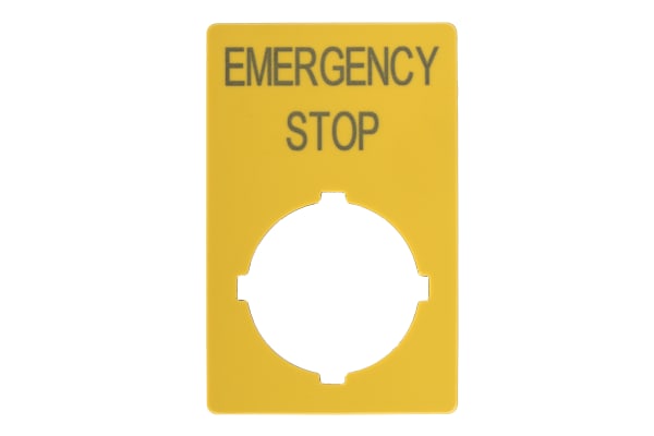 Product image for ENGLISH LANGUAGE E-STOP LABEL,33X50MM