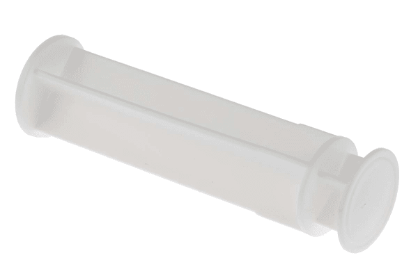 Product image for White polyethylene syringe w/cap,30cc