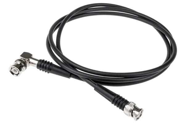 Product image for BNC plug to r/a plug cable, 50Ohm, RG-58