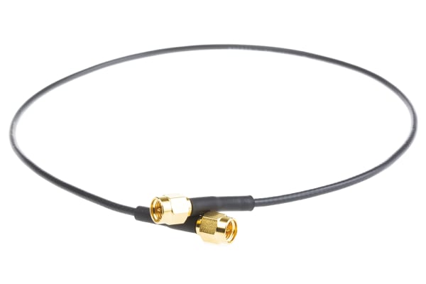 Product image for SMA plug to plug cable,50Ohm,RG-174,0.5m