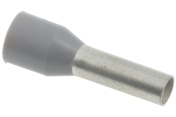 Product image for GREY DIN STANDARD FERRULE,4SQ.MM WIRE