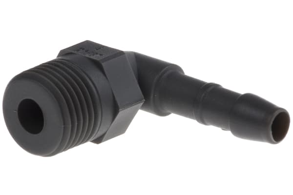 Product image for Elbow connector,1/8in BSPT 4mm ID hose