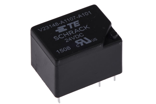 Product image for SPDT miniature power relay,5A 24Vdc coil