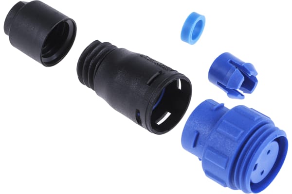 Product image for IP68 2 way cable coupler socket,8A