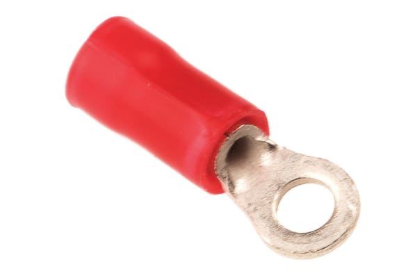 Product image for Ring terminal, PLASTI-GRIP, red, M2.5