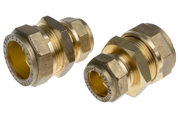 Product image for Copper straight coupling,22x15mm comp