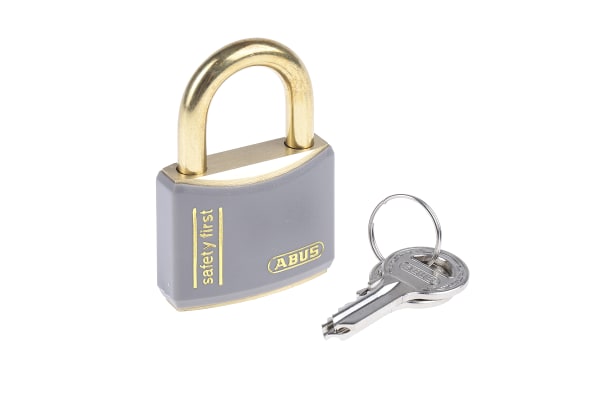 Product image for GREY KEYED ALIKE BRASS LOCK OFF PADLOCK